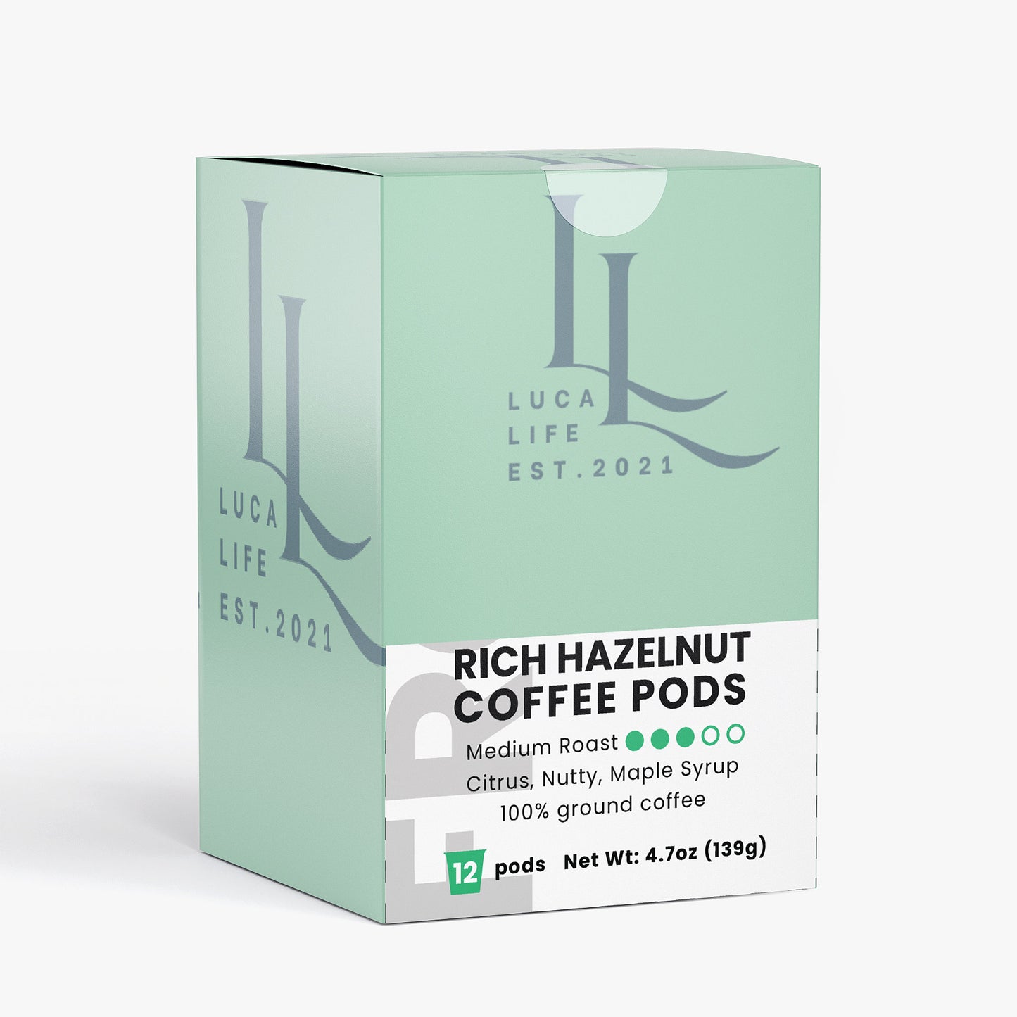 Rich Hazelnut Coffee Pods (Medium Roast)