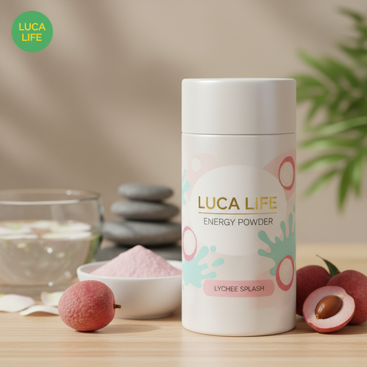 Energy Powder Lychee Splash with Logo