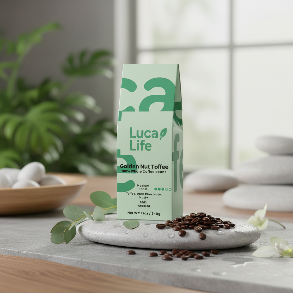 Golden Nut Toffee Coffee Lifestyle