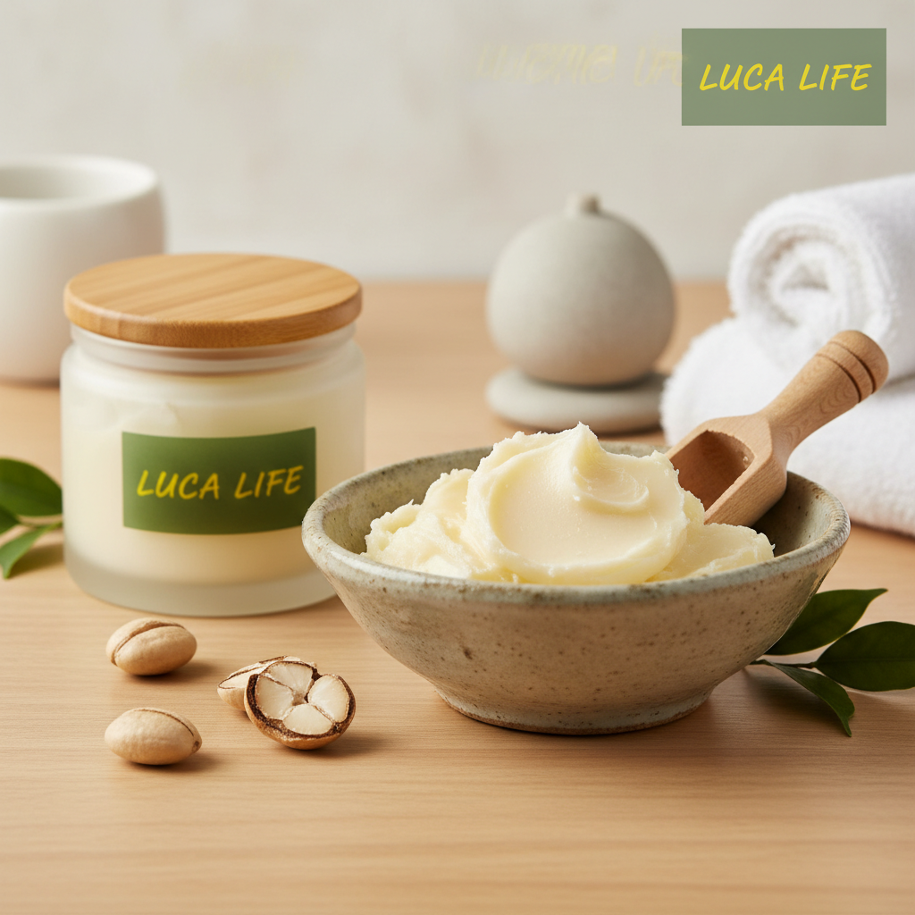 Raw Shea Butter with Logo