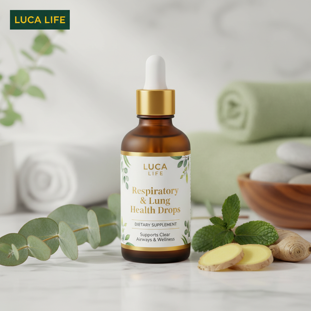 Respiratory & Lung Health Drops with Logo