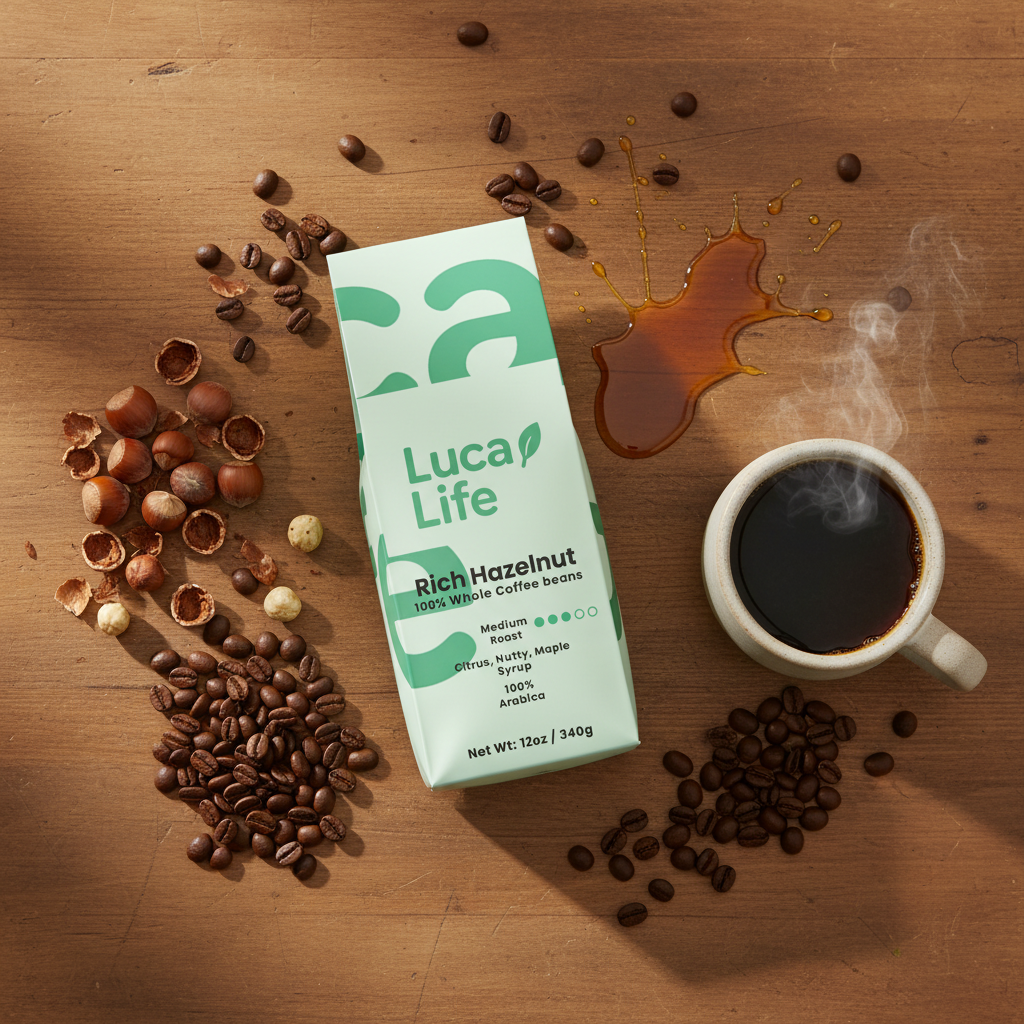 Rich Hazelnut Flat Lay